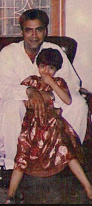 Photo: My father and I at a wedding in Pakistan